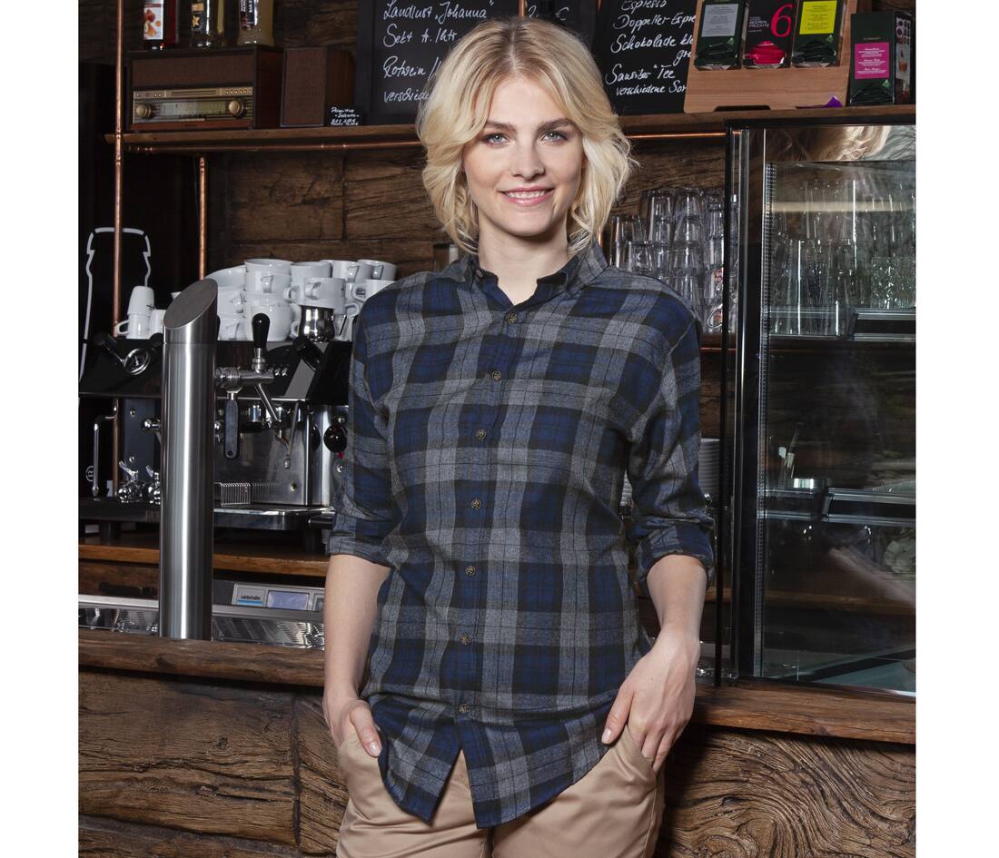 Camisa con cuadrados mujer Urban-Style - KYBF8