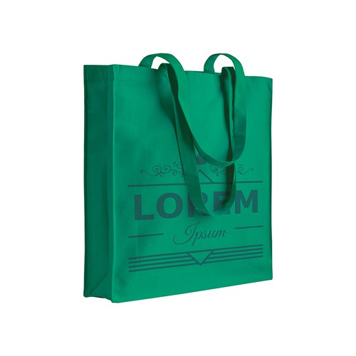 BOLSA ASA LARGA de ALGODÓN (280gr) 38X42X8cm.
