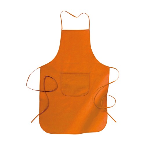 DELANTAL CON BOLSILLO de TNT (80gr) 60X90cm.