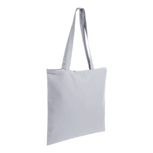BOLSA ASA LARGA Y CIERRE CON CREMALLERA de ALGODÓN (220gr) 38X42cm.