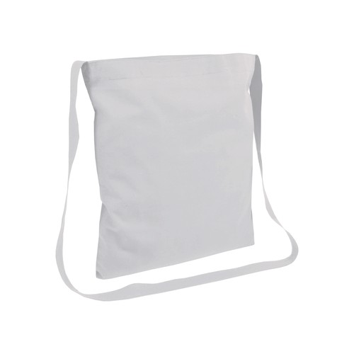 BOLSA UNA ASA EN BANDOLERA de ALGODÓN (130gr) 34X40cm.