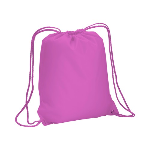 MOCHILA FLUOR CON CUERDAS de POLIESTER (210Tgr) 37X40cm.