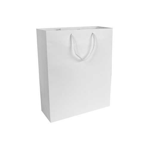 BOLSA CUERDA de PAPEL LAMINADO MATE (157gr) 22X29X10cm.