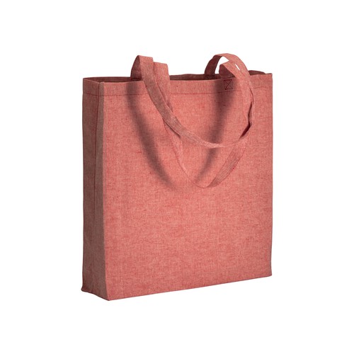 BOLSA ASA LARGA de ALGODÓN RECICLADO (150gr) 38X42X8cm.