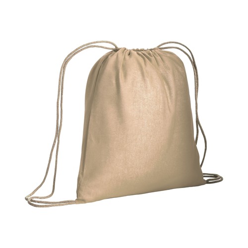 MOCHILA DE CUERDAS de ALGODÓN (95gr) 38X42cm.