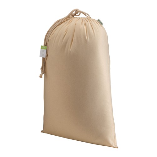 BOLSA CON CUERDAS de ALGODÓN ORGÁNICO (140gr) 50X75cm.