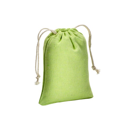 BOLSA CON CUERDAS de ALGODÓN RECICLADO (150gr) 10X14cm.