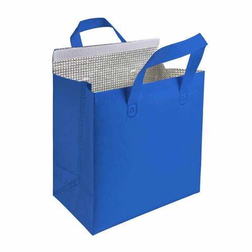 BOLSA REFRIGERANTE de TNT LAMINADO (110gr) 27X28X16cm.