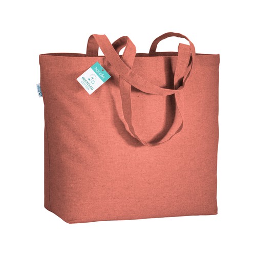 BOLSA ASA LARGA de ALGODÓN RECICLADO (190gr) 50X36X16cm.
