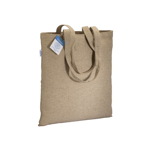 BOLSA ASA LARGA de ALGODÓN RECICLADO (280gr) 38X42cm.