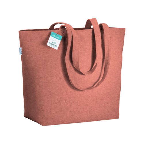 BOLSA ASA LARGA de ALGODÓN RECICLADO (280gr) 50X37X17cm.