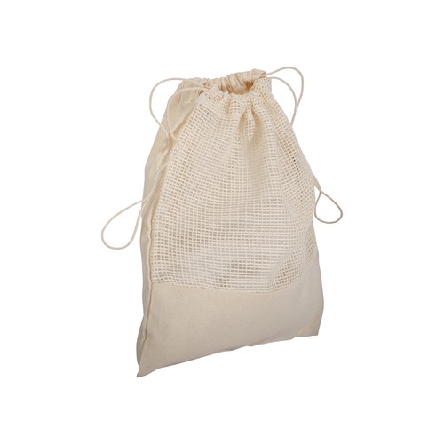 BOLSA CON CUERDAS de ALGODÓN (135gr) 25X30cm.