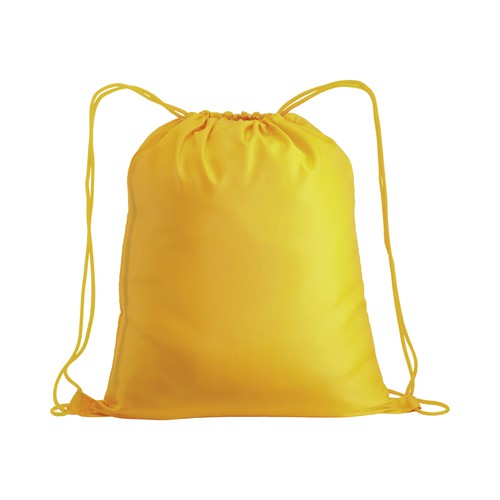 MOCHILA CON CUERDAS DE COLOR de POLIESTER (210Tgr) 35X42cm.
