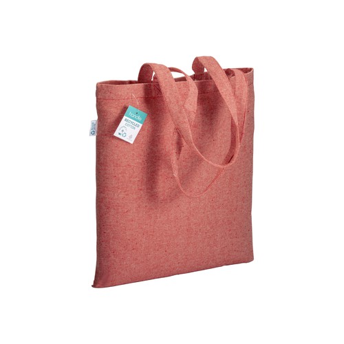 BOLSA ASAS LARGAS de ALGODÓN RECICLADO Y POLIÉSTER RECICLADO (280gr) 38X42c