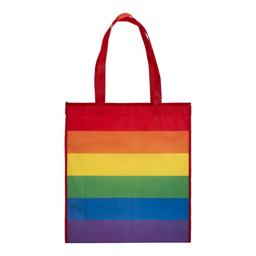 BOLSA ASAS Y FUELLE de R-PET (80gr) 38X42X8cm.