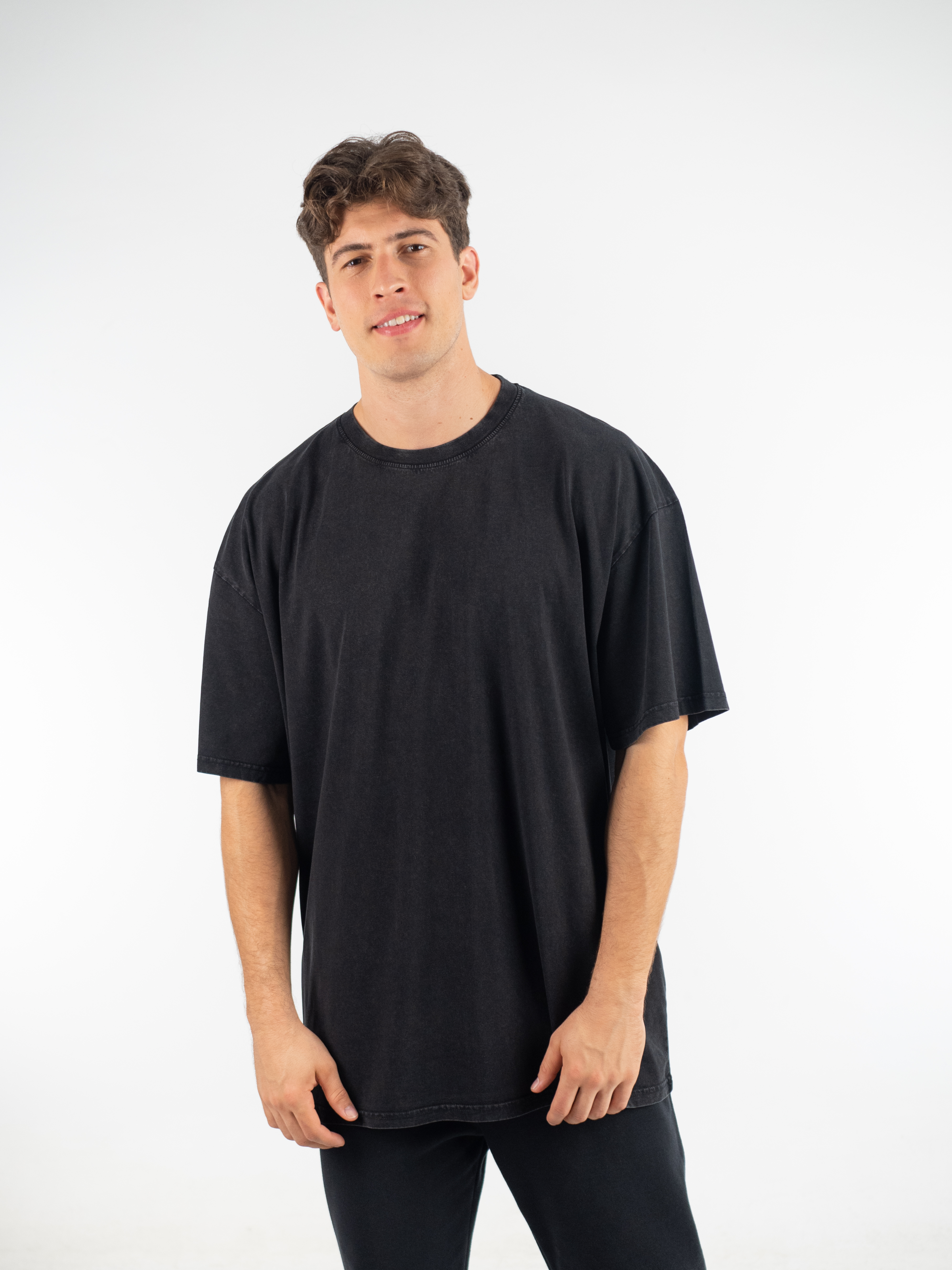 VELETA - Camiseta oversize efecto lavado 185gr