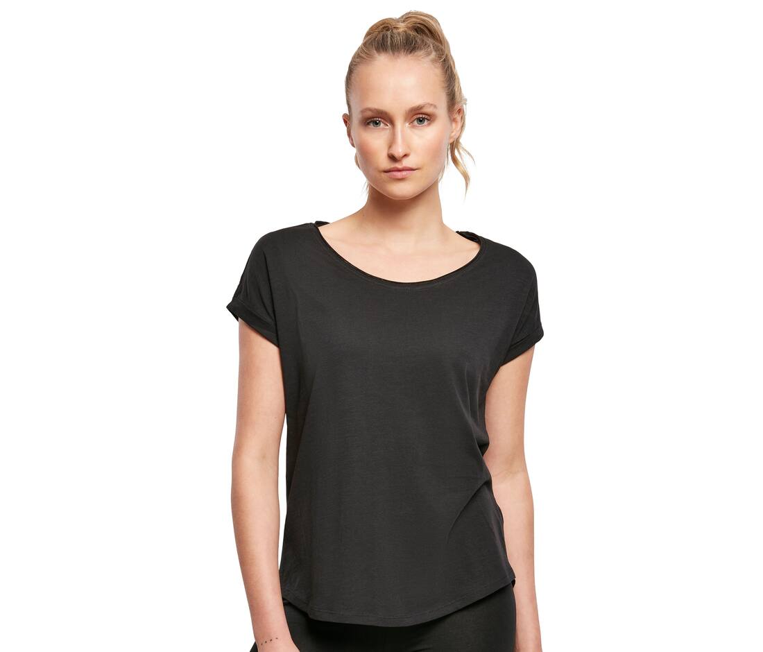 Camiseta de mujer con espalda extendida  - BY036 ( 103.39 )