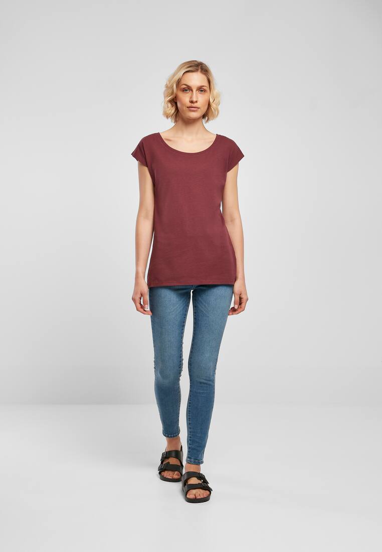 Camisetas de cuello ancho para mujer - BYB013