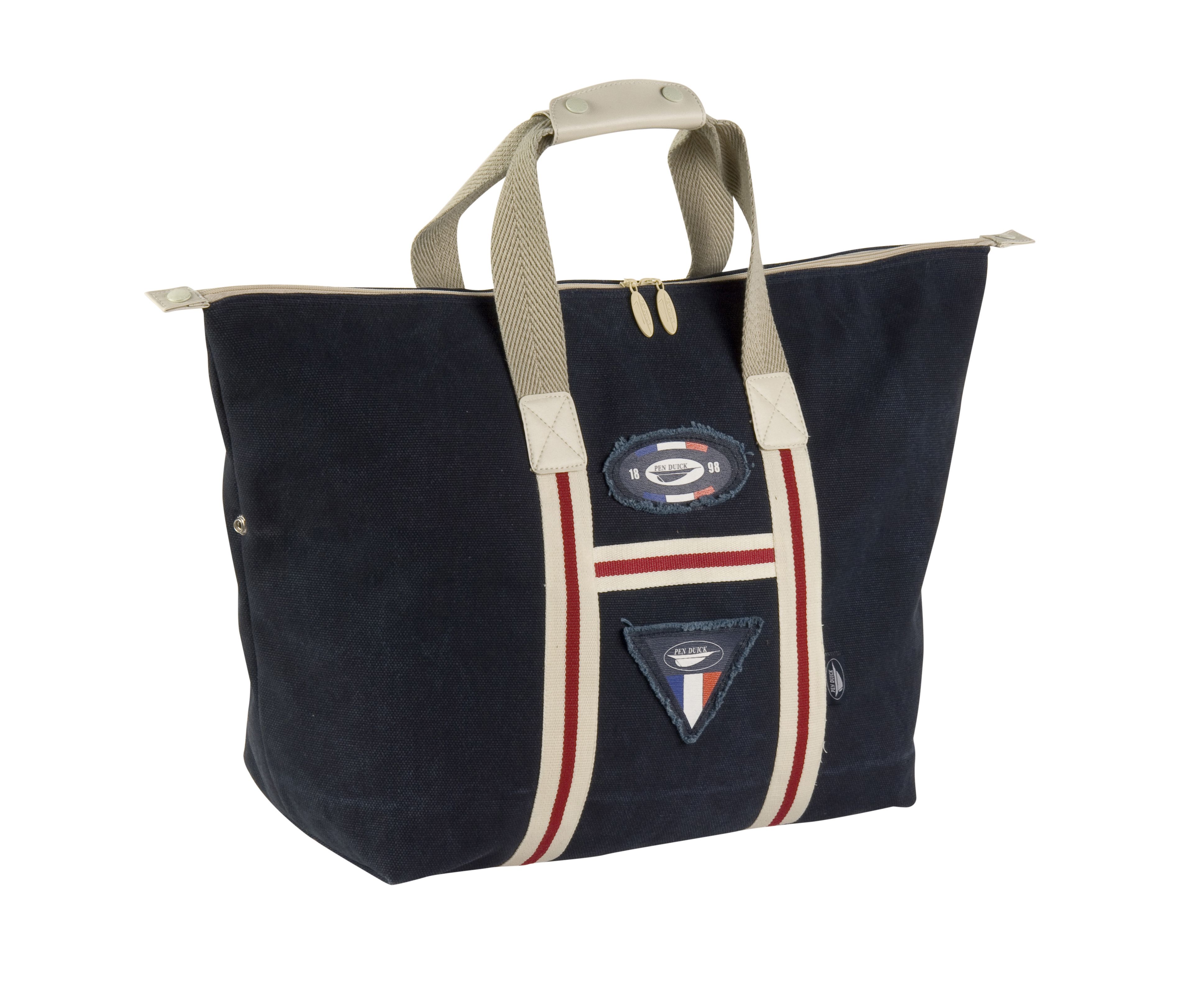 Bolsa de compras " GRANDE VINTAGE DE LONA "  - PK034