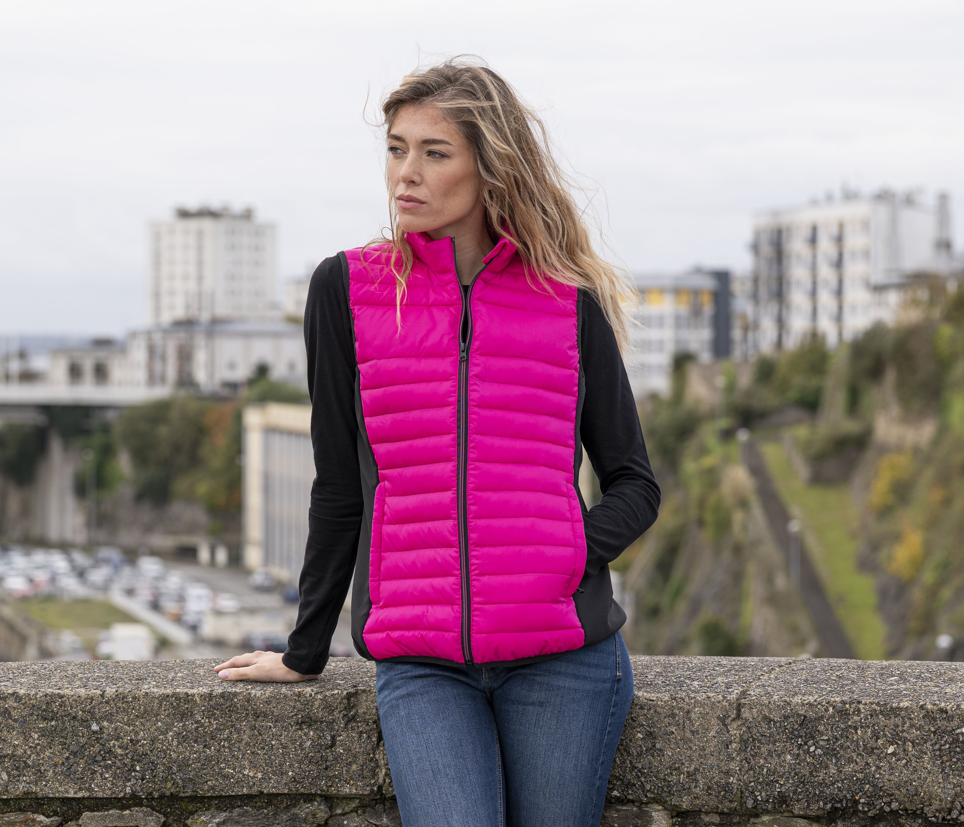 Chaleco bimaterial para mujer - PK317