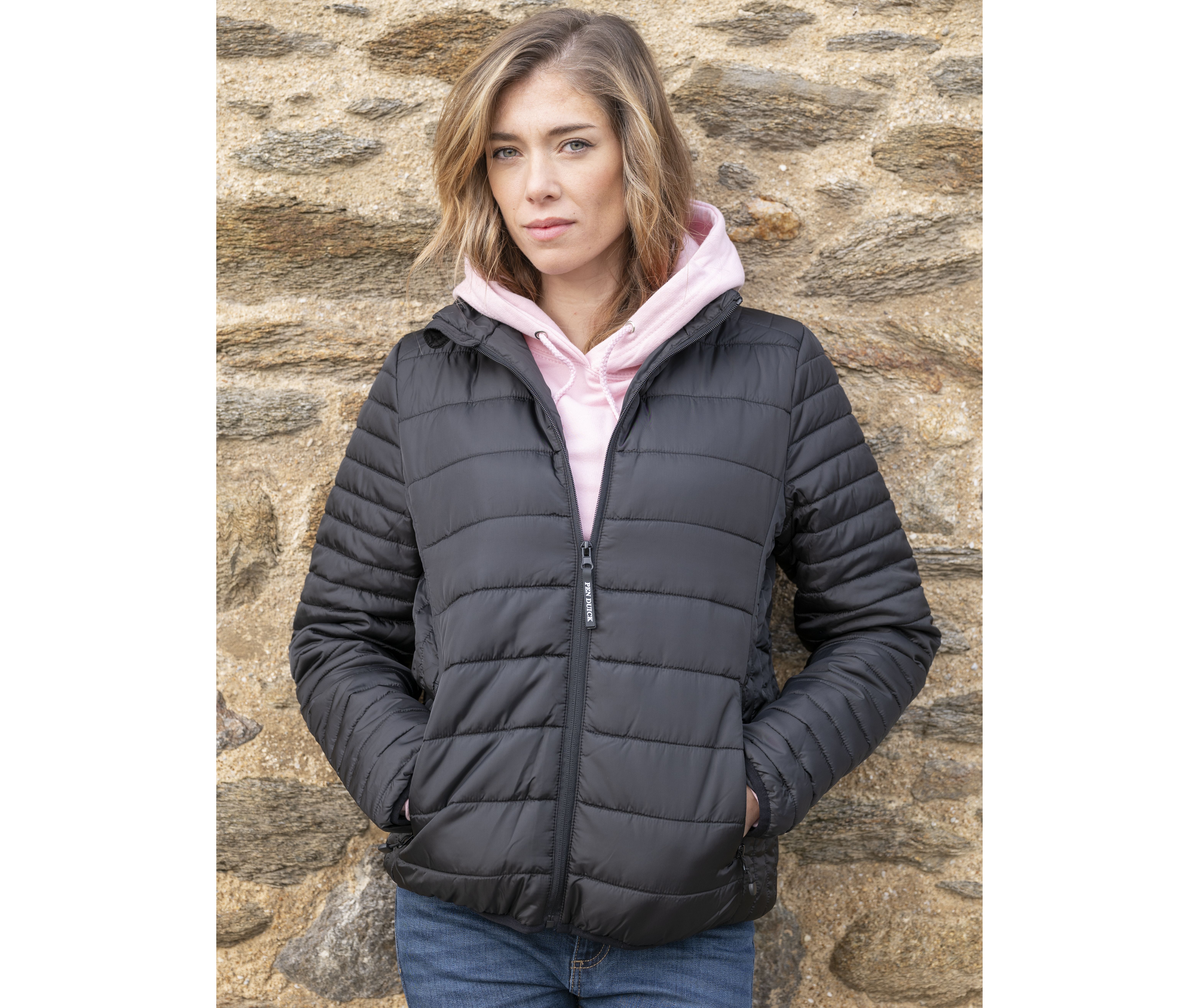 Chaqueta de plumón para mujer de poliéster reciclado - PK791