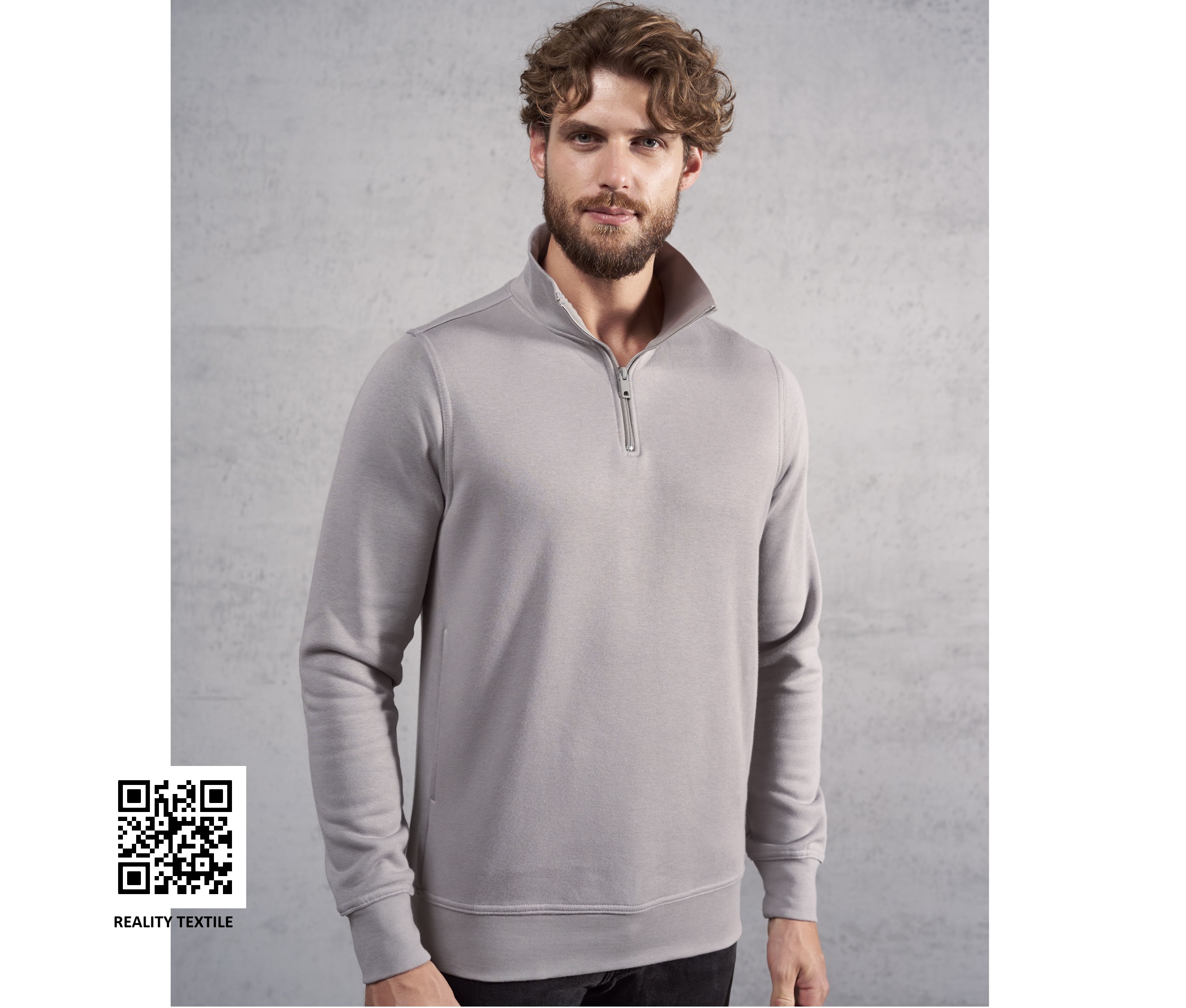 Sudadera con cuello de cremallera - PM5052