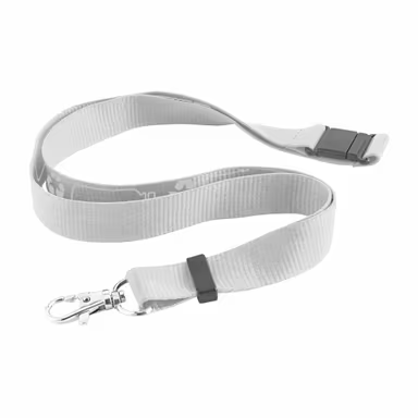Cinta para el cuello R-PET con mosquetón y cierre de seguridad (PET recicla