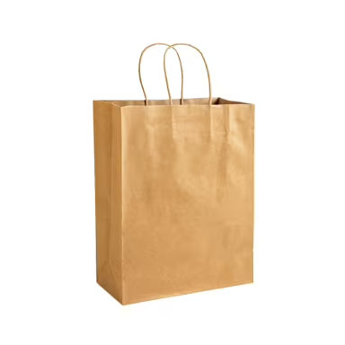 Bolsa de papel reciclado de 100 gr/m2 con fuelle