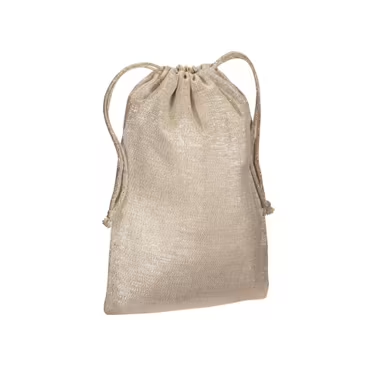 Bolsa para regalo de polialgodón brillante, 90 g/m², con cierre de cor