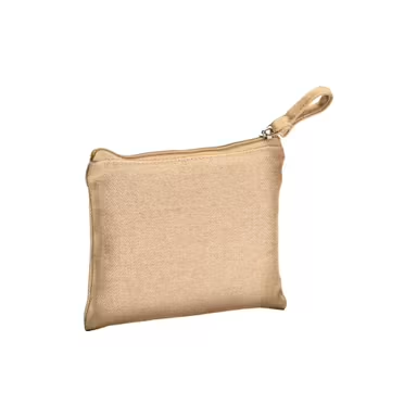 Neceser/monedero de algodón reciclado, 280 g/m², con cremallera