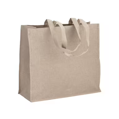 Bolsa de algodón reciclado, 120 g/m², con  laminado de polipropileno (