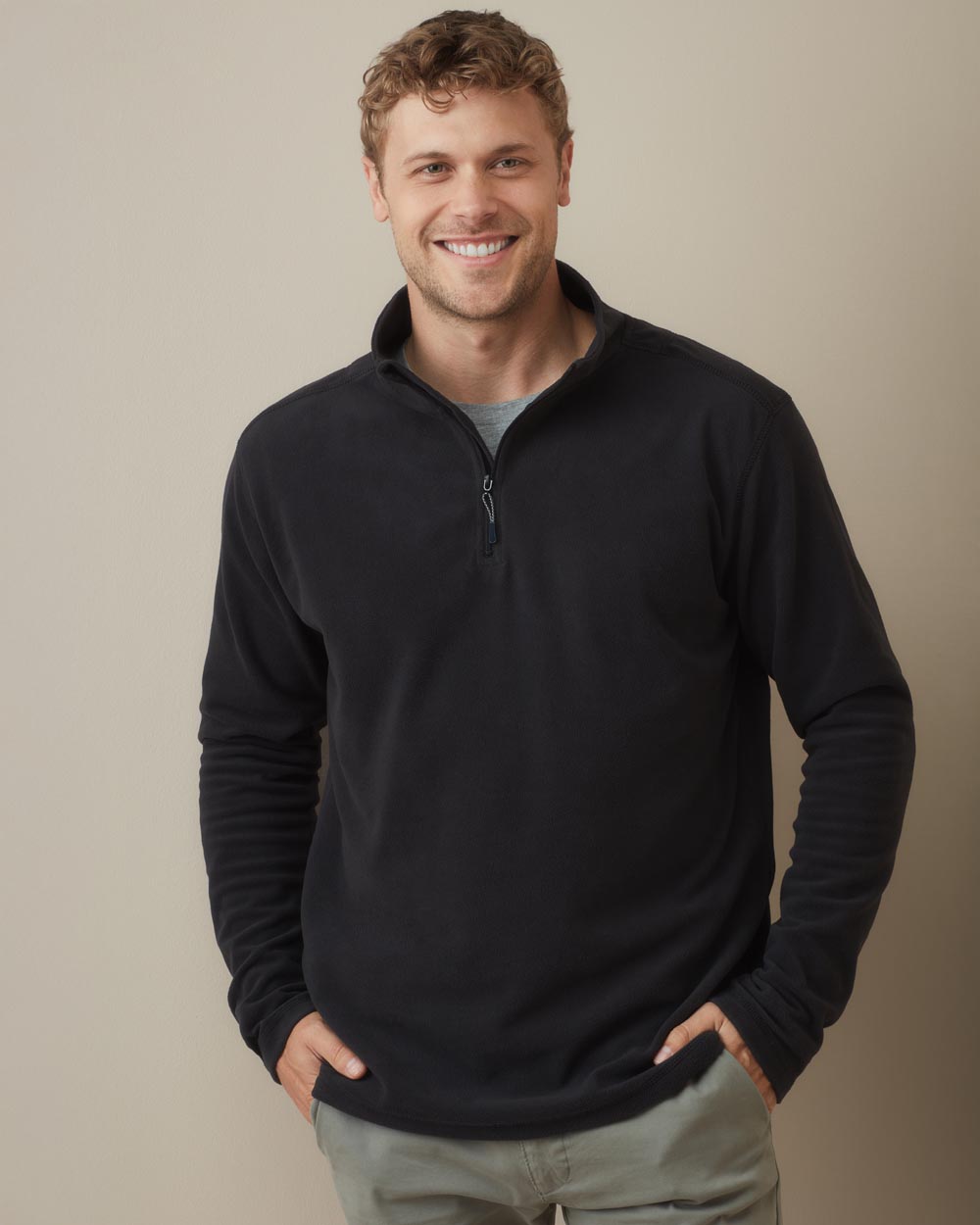 Active Fleece Half-Zip Suéter fleece media cremallera hombres (881.05)