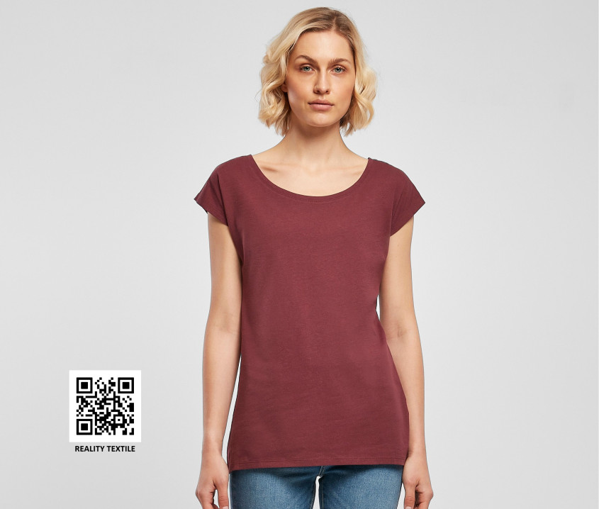 Camisetas de cuello ancho para mujer - BYB013