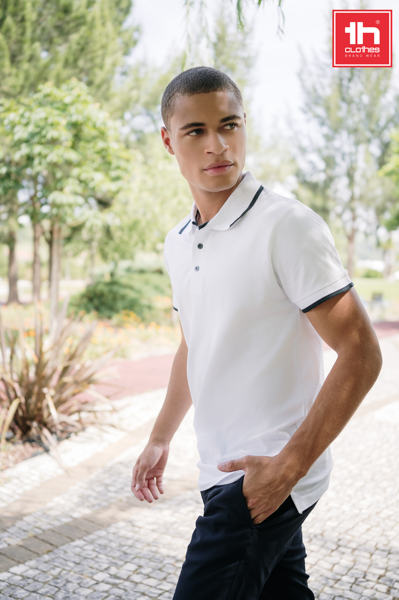 ROME - Polo bicolor para hombre