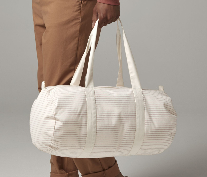 Bolsa algodón orgánico a rallas Barrel - W258 (935.28)
