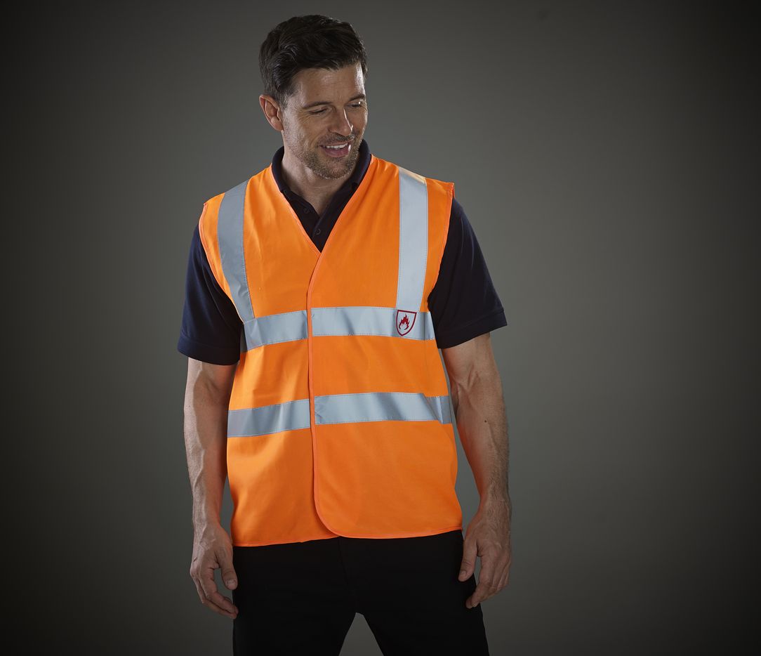 Chaleco de seguridad de 2 franjas Fluo  - HVW100 (433.77)