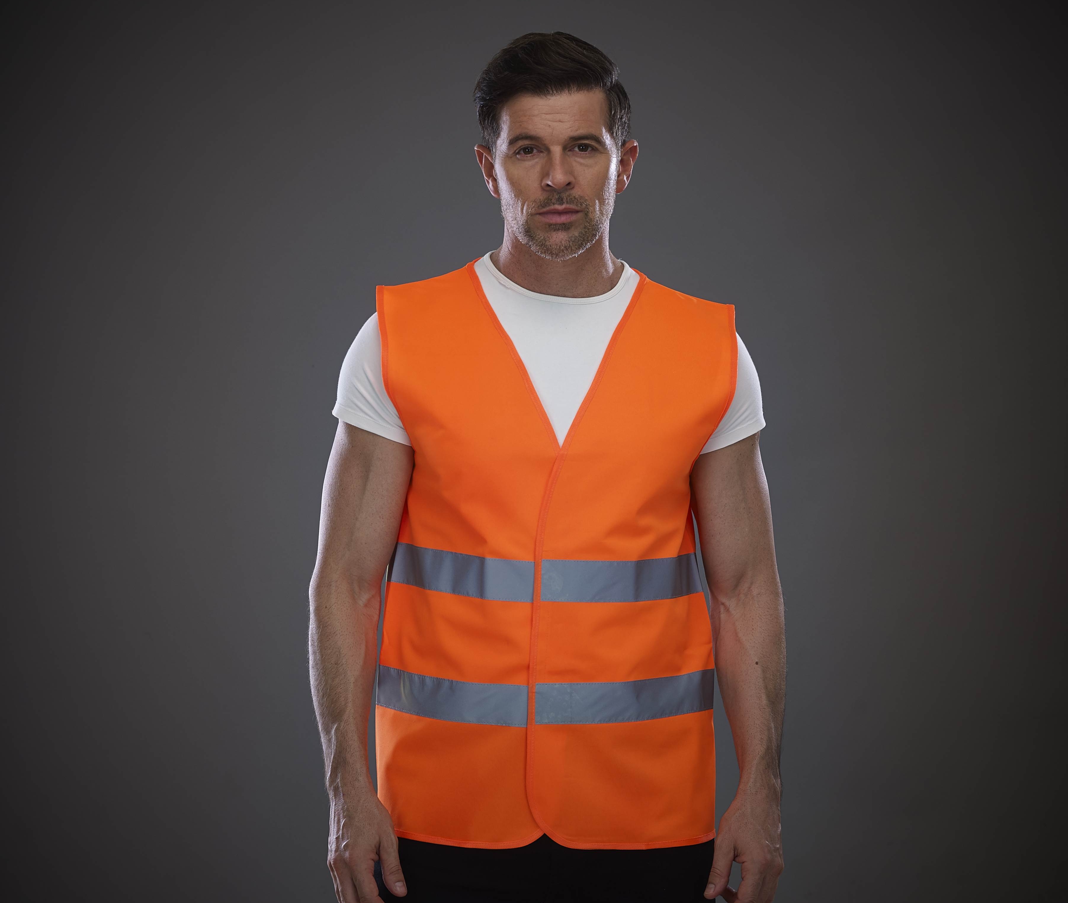 Chaleco de seguridad Fluo con 2 bandas  HVW102 ( 925.77)
