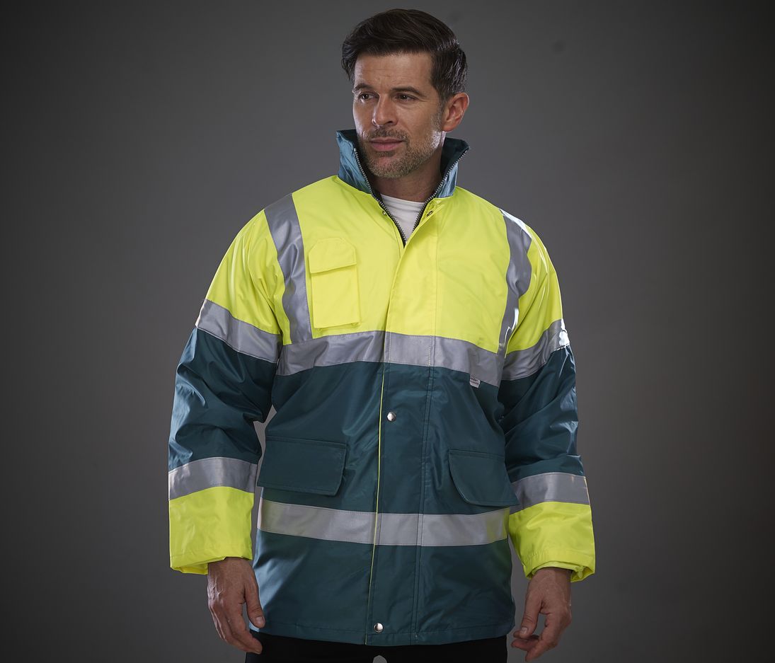 Parka de alta visibilidad en contraste - HVP303