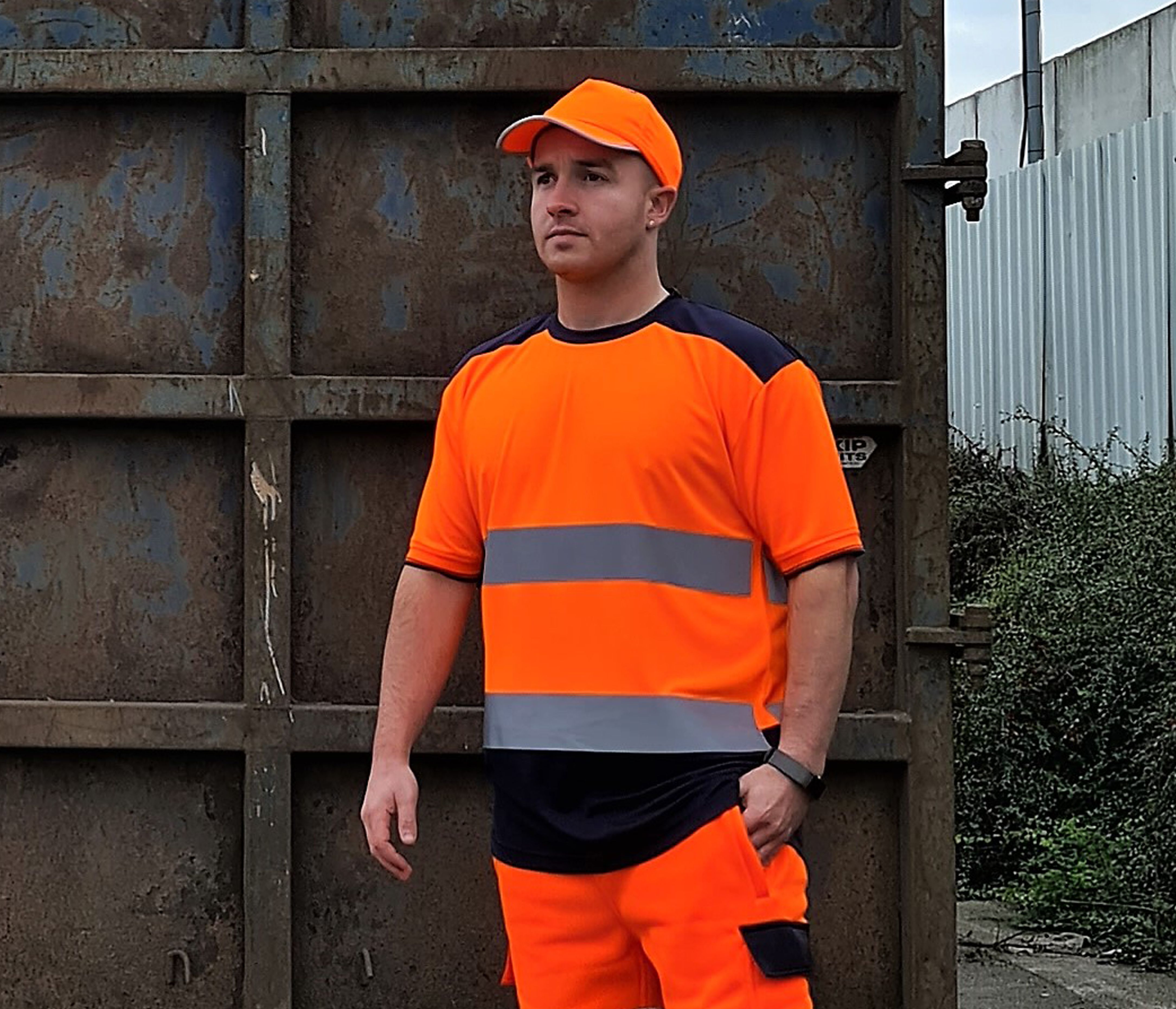 Camiseta bicolor  - HVJ400