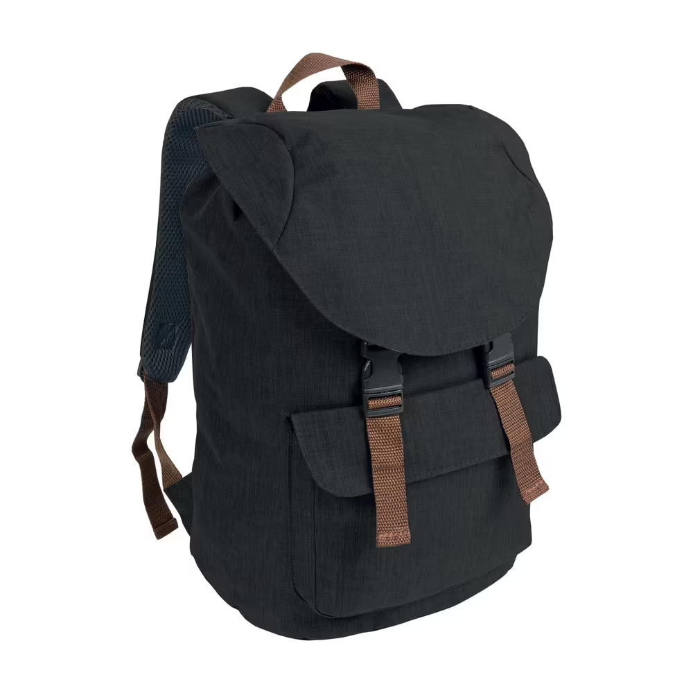 MOCHILA  de POLIESTER BICOLOR (gr) 30X40X16cm.
