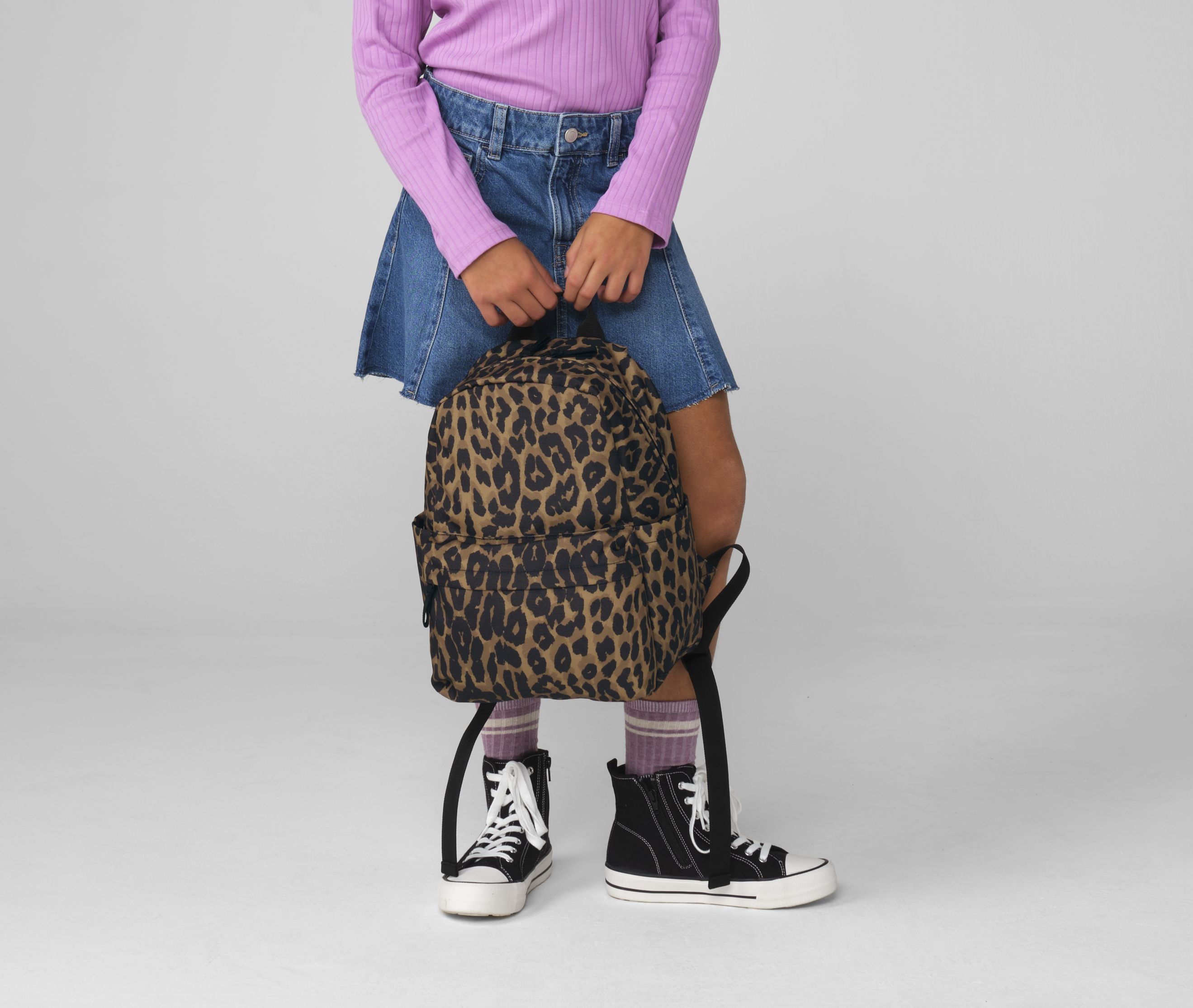 Mochila pequeña estampado leopardo - BG195S (320.29)