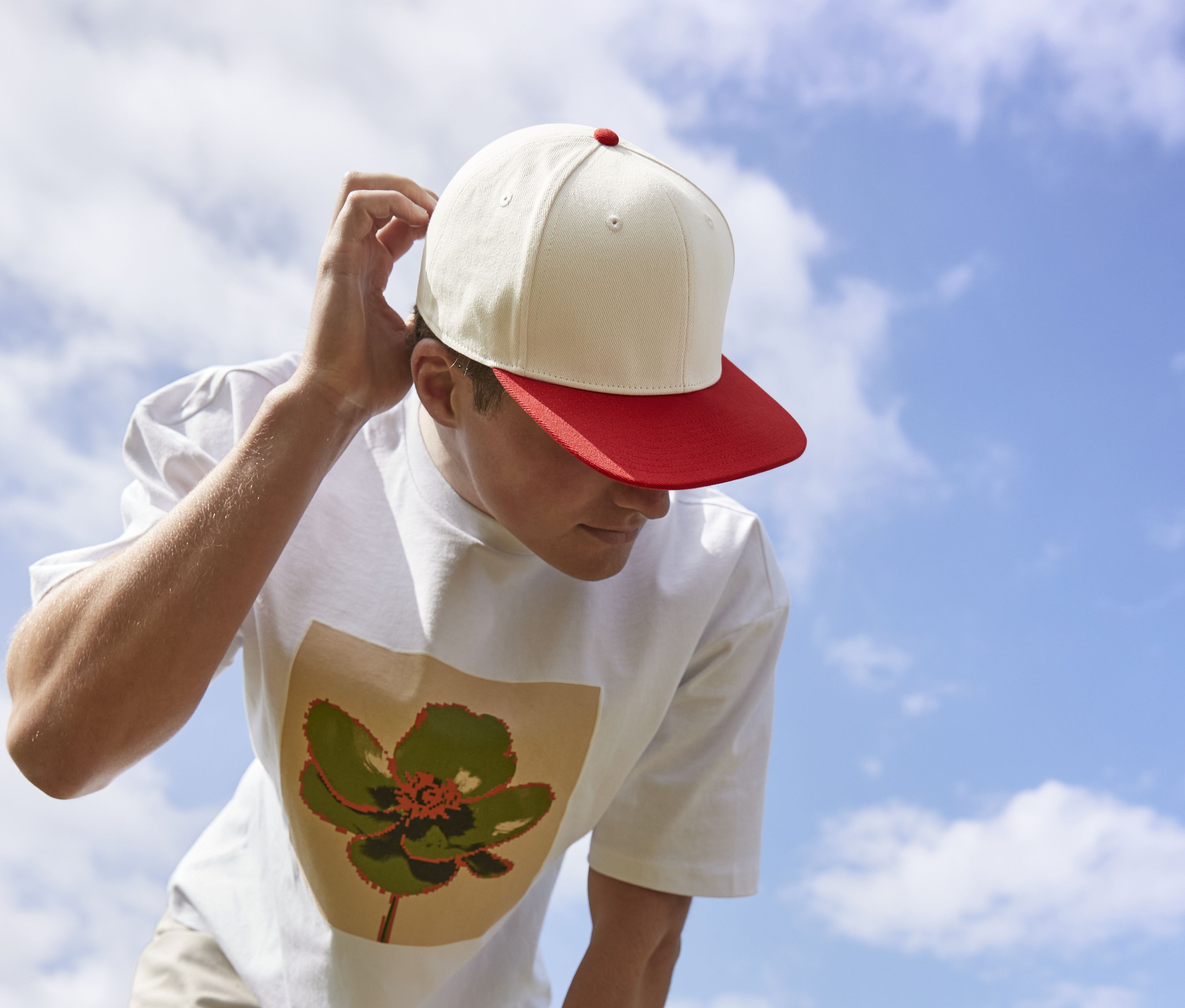 Gorra 6 paneles con visera plana en contraste - B662 (145.69)