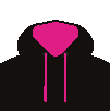 Jet black/Hot pink