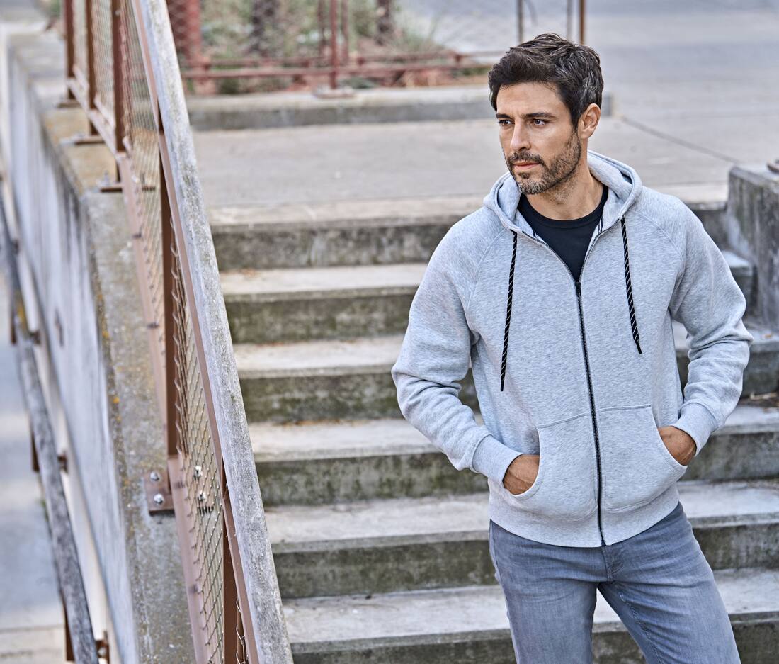 Sudadera con cremallera hombre