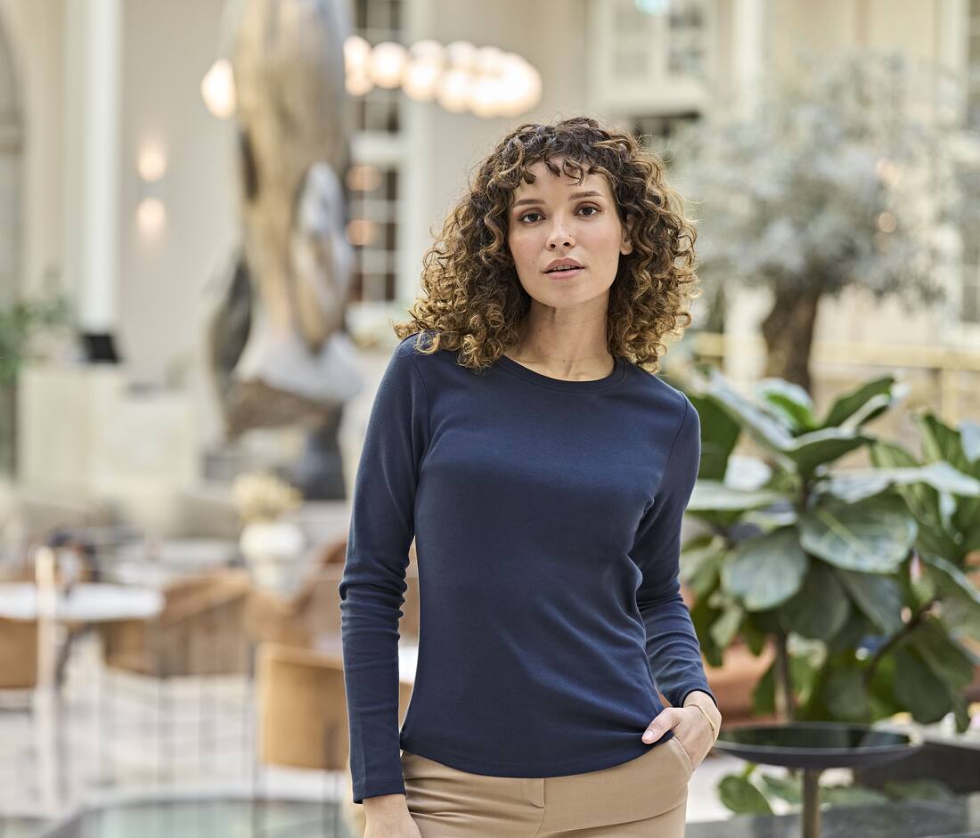 Camiseta orgánica manga larga Interlock mujer - TJ590 (103.54)
