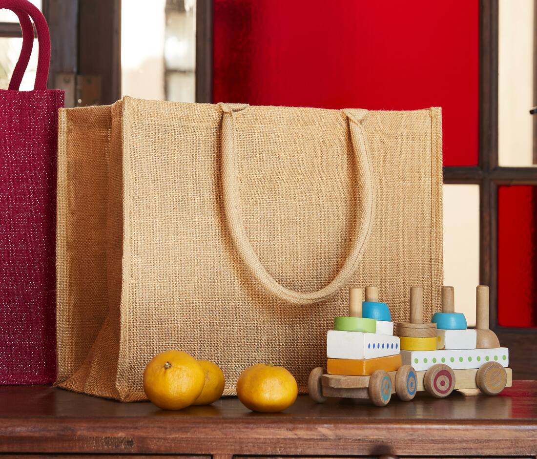 Shimmer Jute Shopper - W437 (637.28)