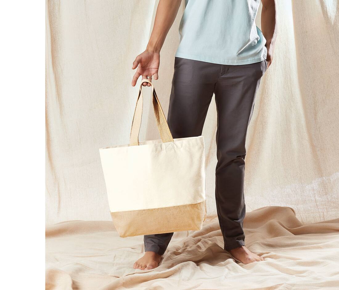 Bolsa Tote base de yute - W451 (665.28)