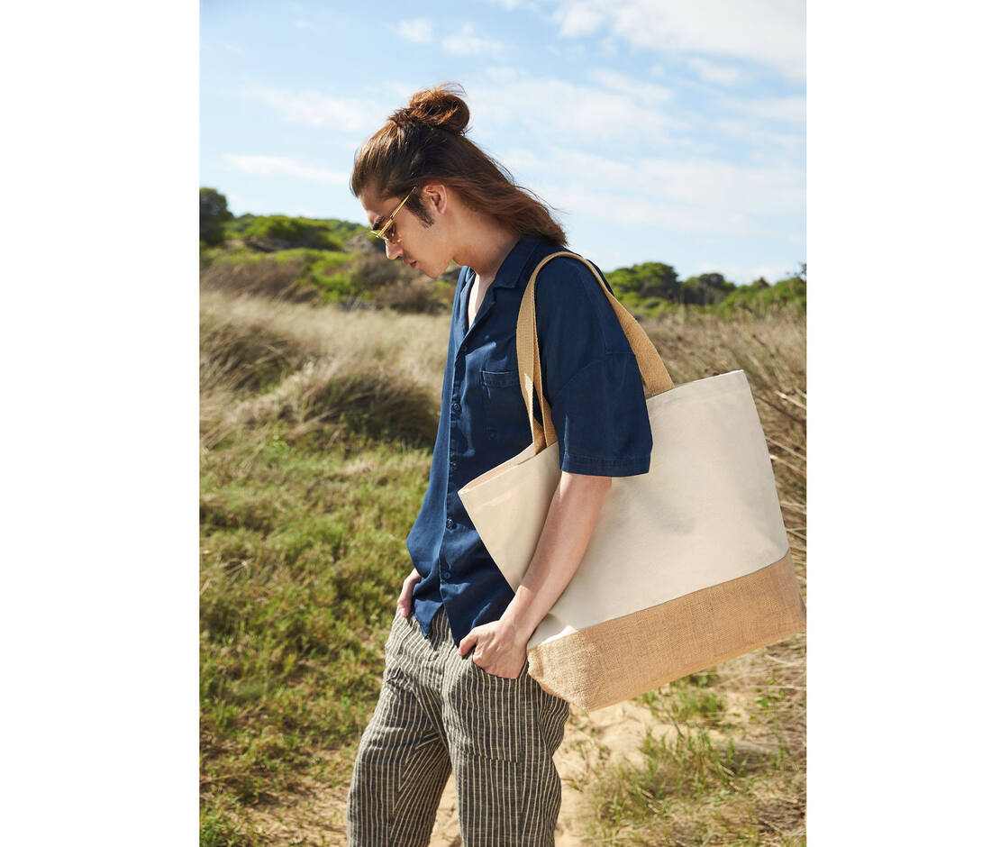 Bolsa Tote base de yute XL - W452 (666.28)