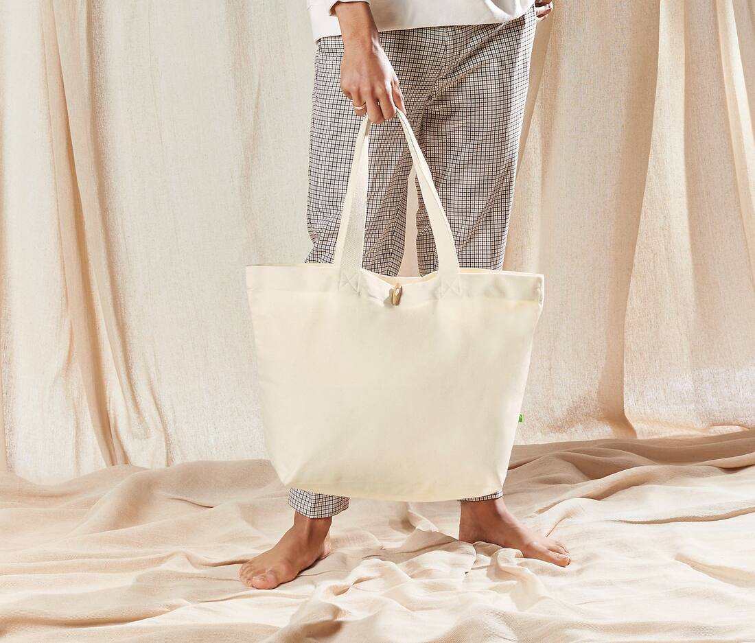 Bolsa orgánica EarthAware asa larga - W850 (626.28)