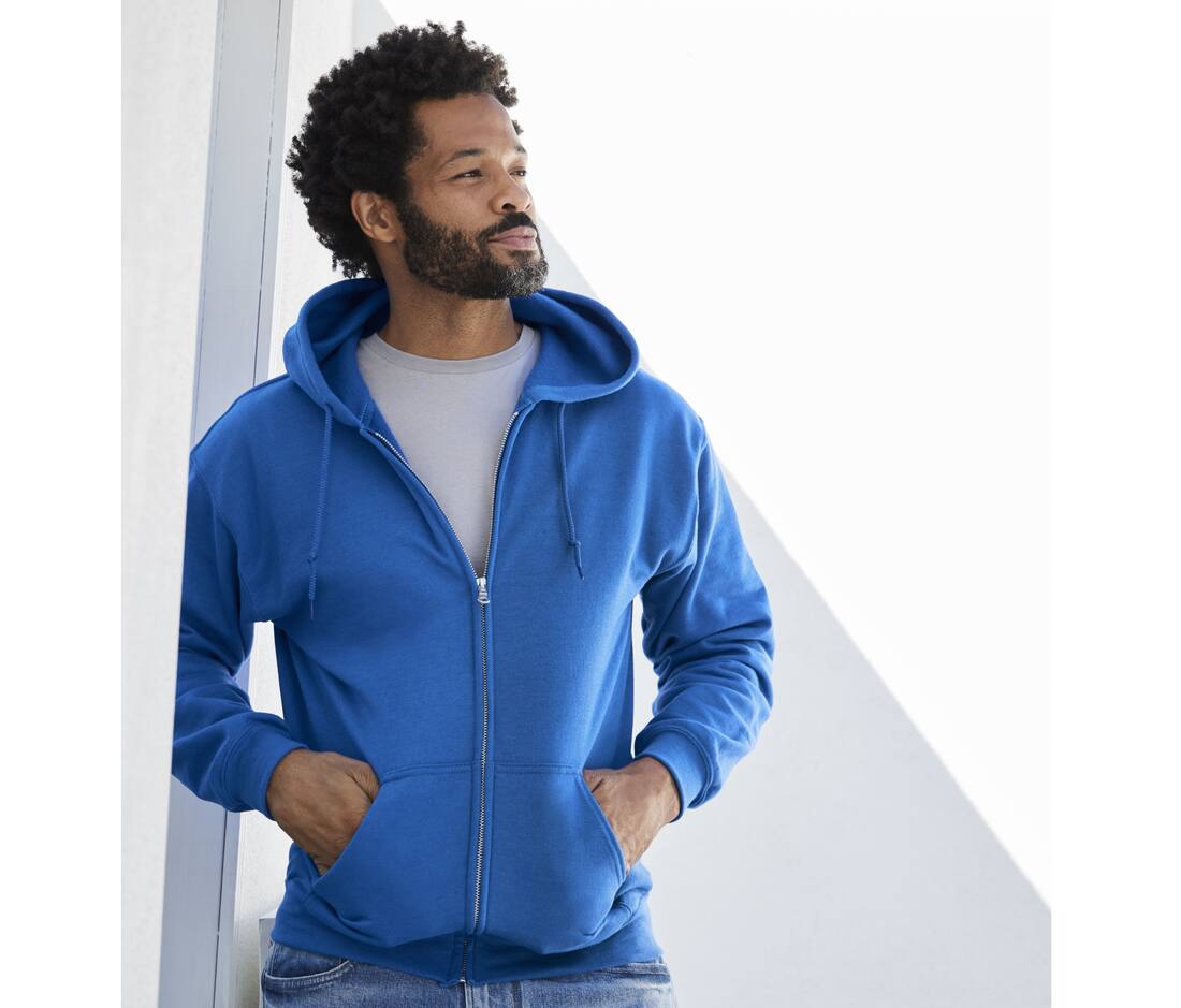 Sudadera capucha cremallera Heavyblend - G18600 (293.09)